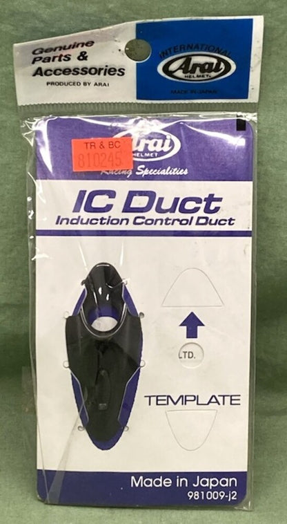 Arai Helmet 981009-j2 Induction Control Duct Black New Genuine