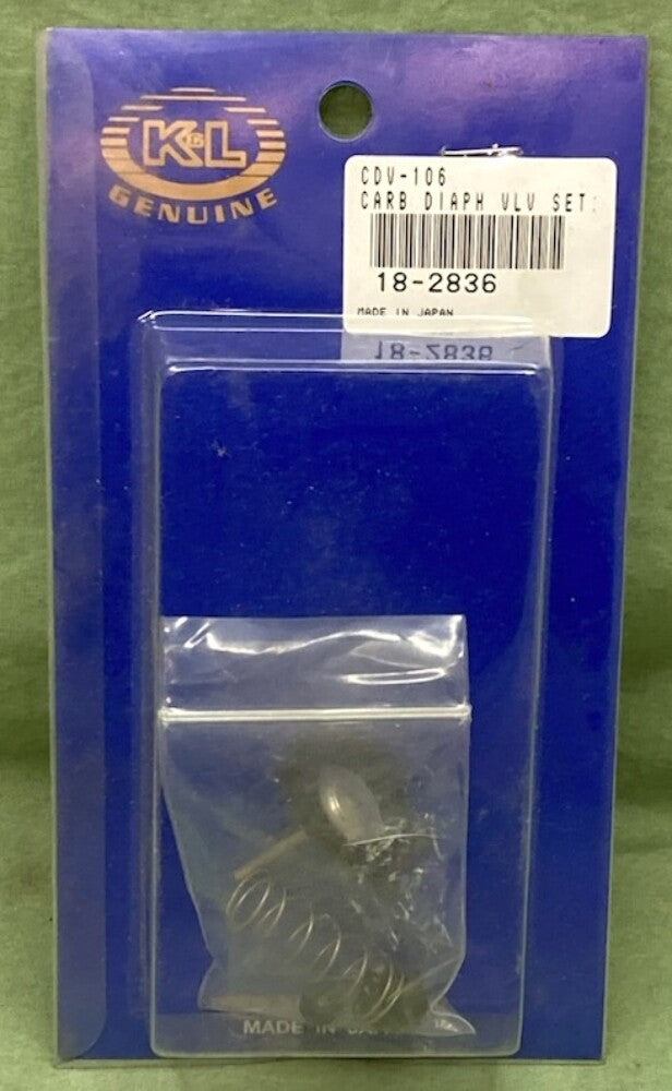 K&L 18-2836 Gasket Carb Pump Diaphragm Valve Set New Genuine