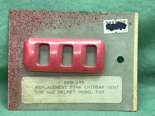 Replaces Sullivan Brothers 808-198 Chinbar Vent Pink for HJC FGX New