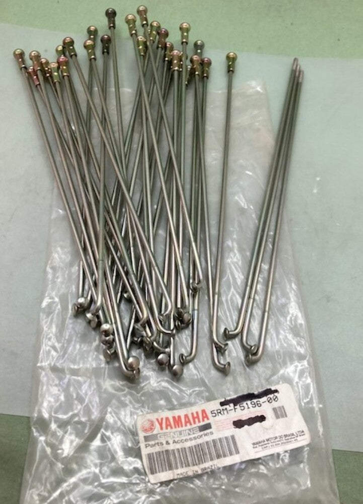 Yamaha 5RM-F5196-00 Spoke 32 and Nipple 29 Set New Genuine