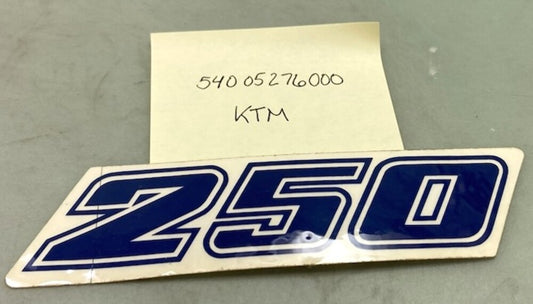 Replaces KTM 54005276000 Blue 250 Decal New