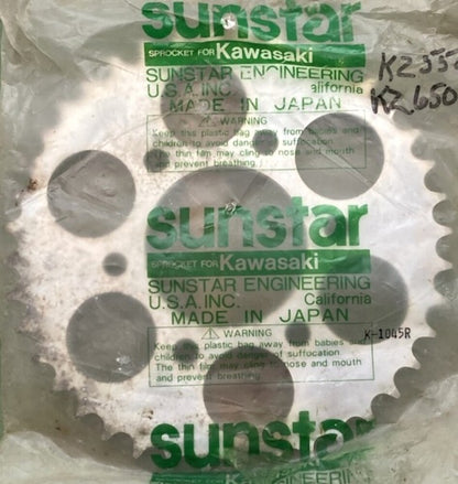 Sunstar K-1045R Sprocket 40T for Kawasaki New Genuine