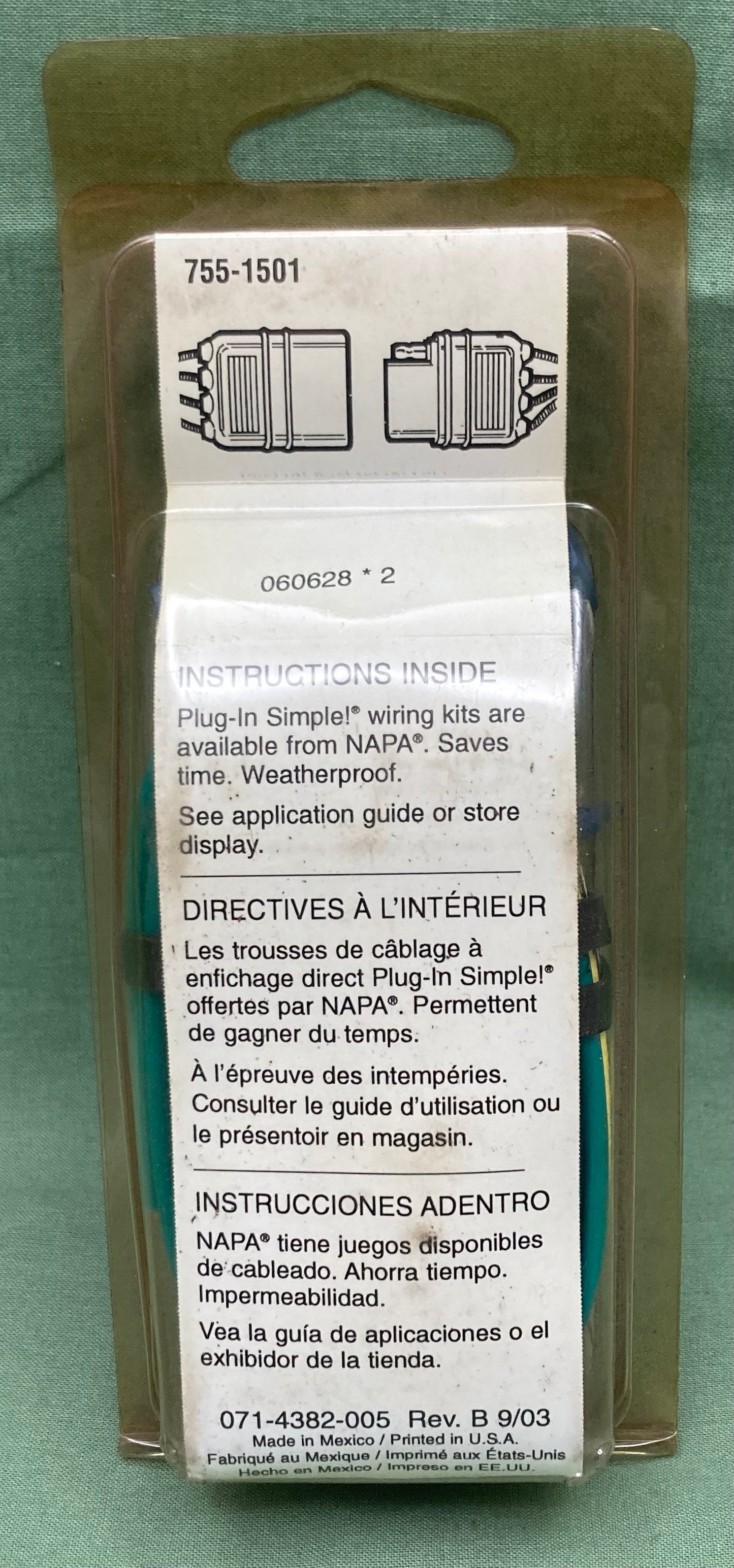 New Genuine Napa 755-1501Trailer Wiring Kit