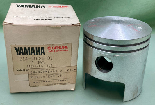 New Genuine Yamaha 214-11636-01 Piston 2nd O/S