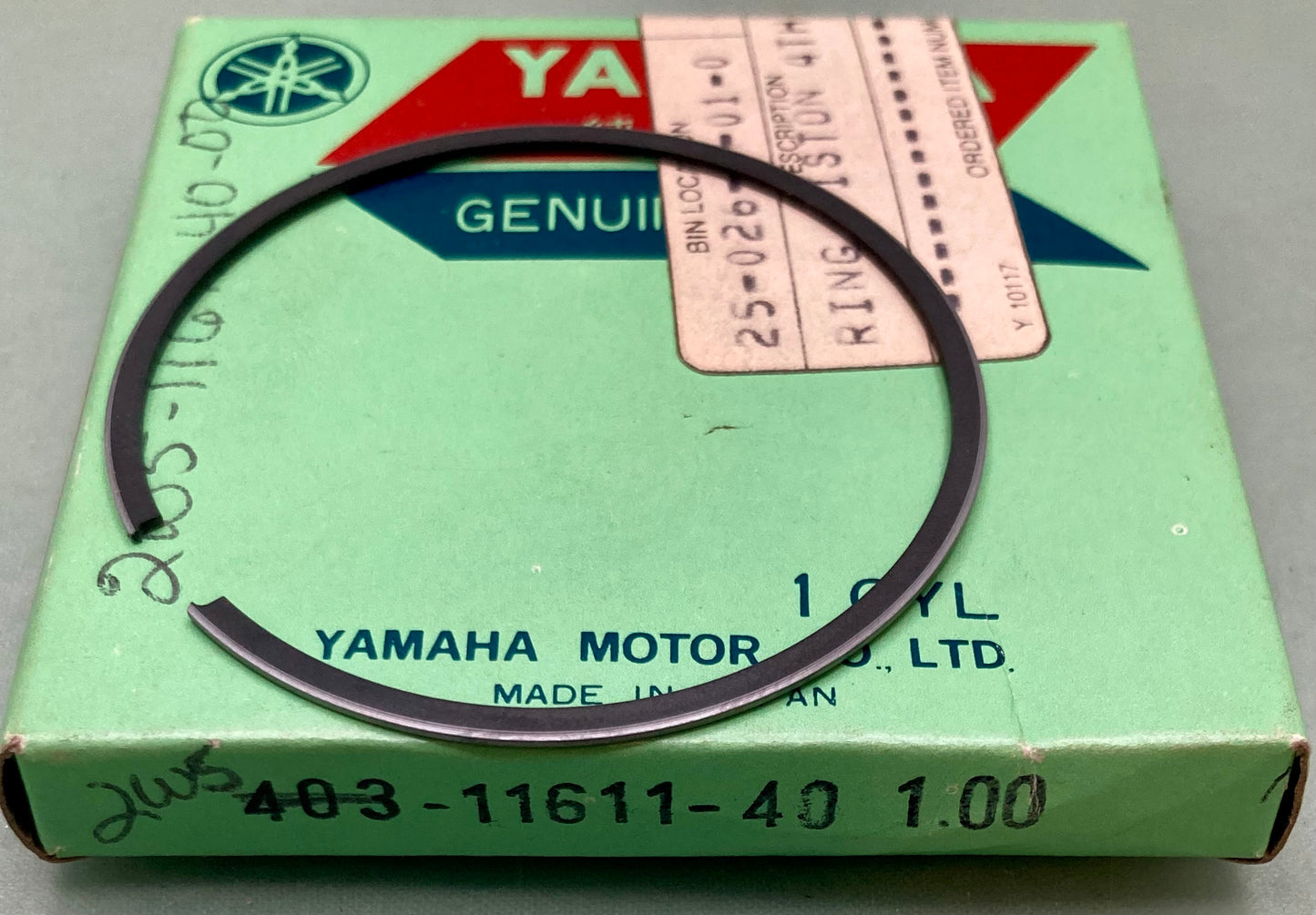New Genuine Yamaha 403-11611-40 Piston Ring 1.00 403-11611-40-00