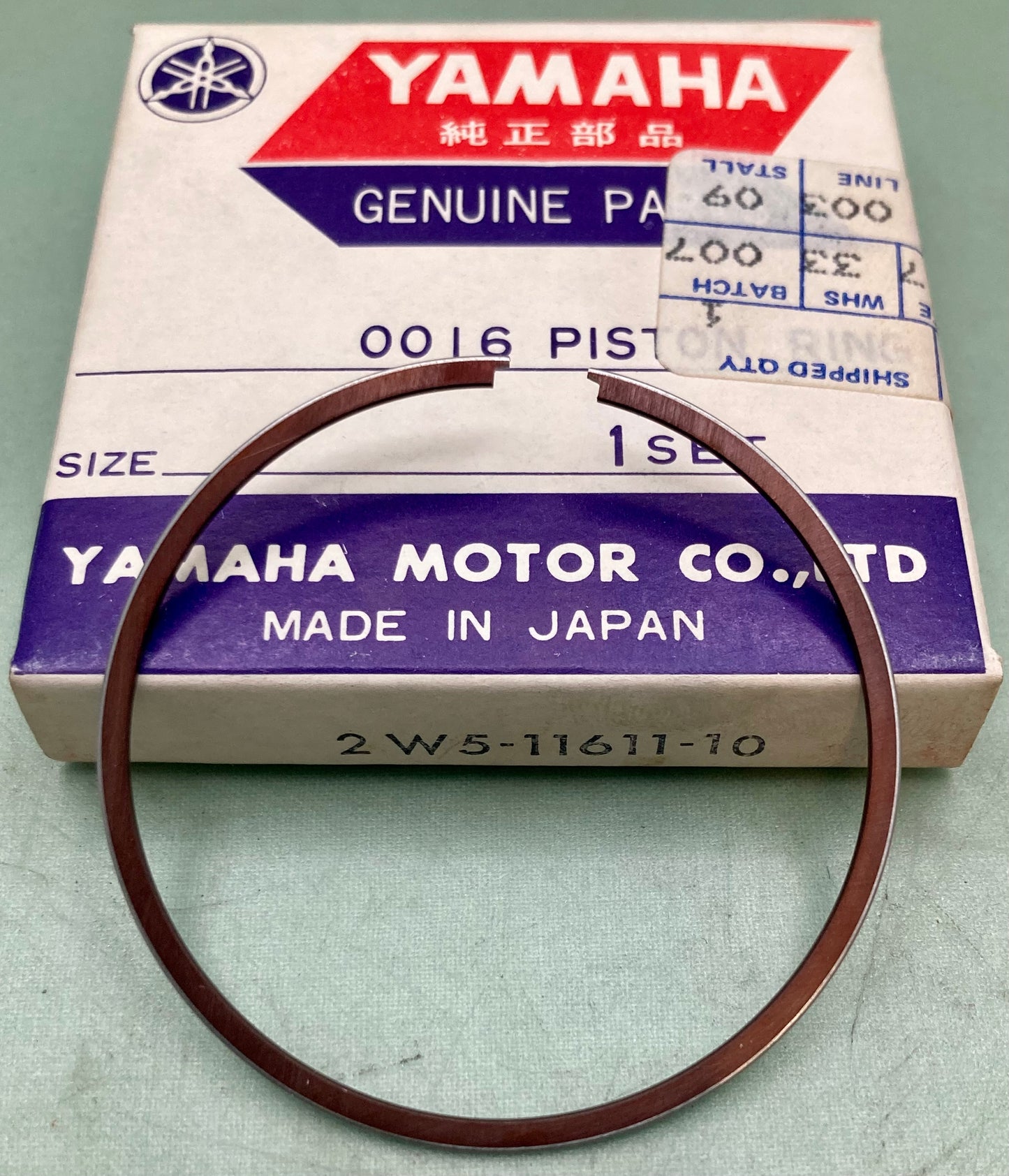 New Genuine Yamaha 2W5-11611-10 Piston Ring 1st