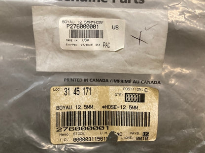 Boombardier 276000001 Hose 12.5Mm - 1 M. Long, 276000151, 296000303, New Genuine