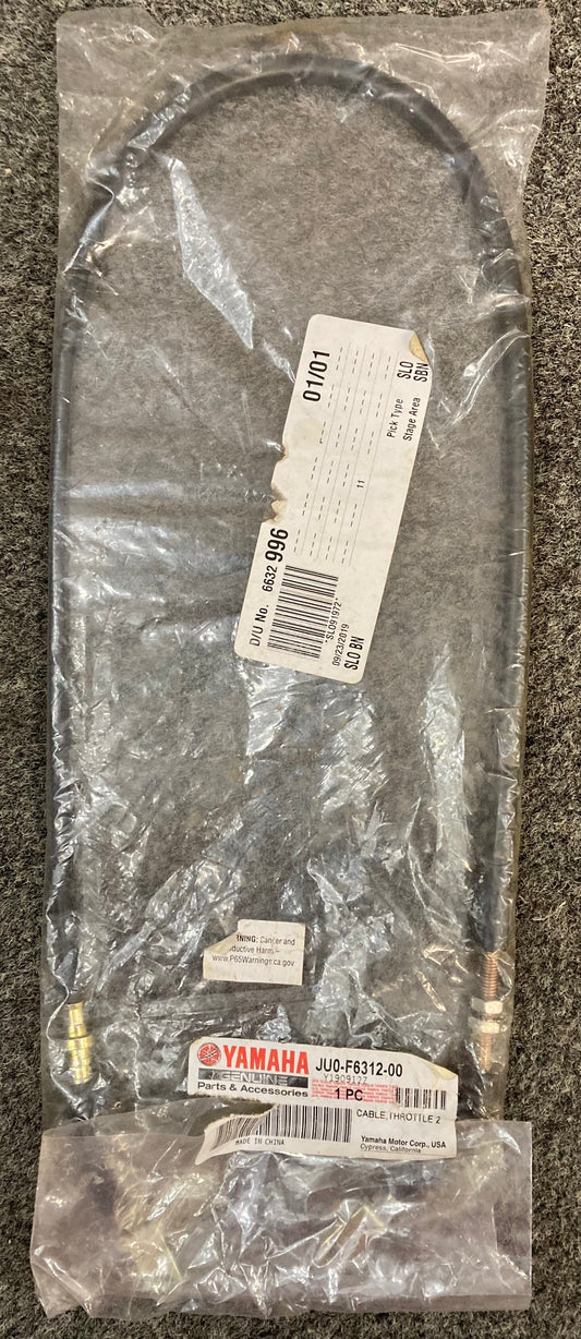 New Genuine Yamaha JU0-F6312-00 Cable, Throttle 2