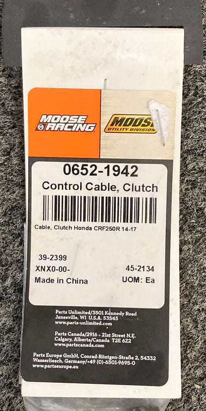 New Genuine Moose 0652-1942 Control Cable, Clutch
