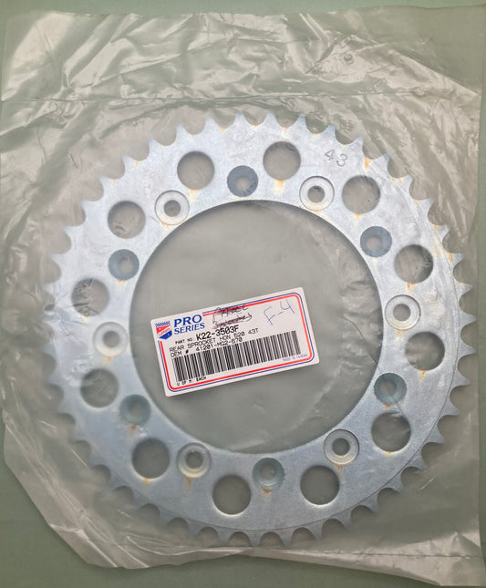 New Genuine LeMans K22-3503F Rear Sprocket, 43T 41201-MG2-670