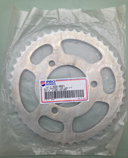 New Genuine LeMans K22-3521 Rear Sprocket, 47T, 41200-169-000