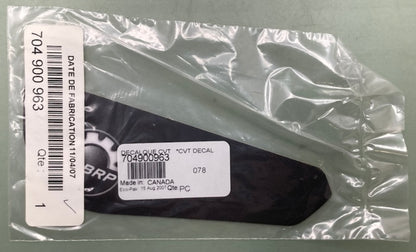 Replaces Can-Am 704900963 Cvt Decal, New