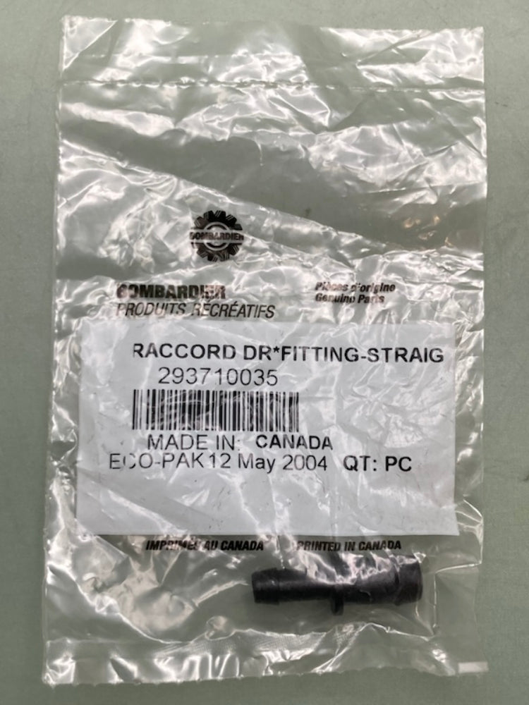 Bombardier 293710035 Straight Fitting. Commander, New Genuine