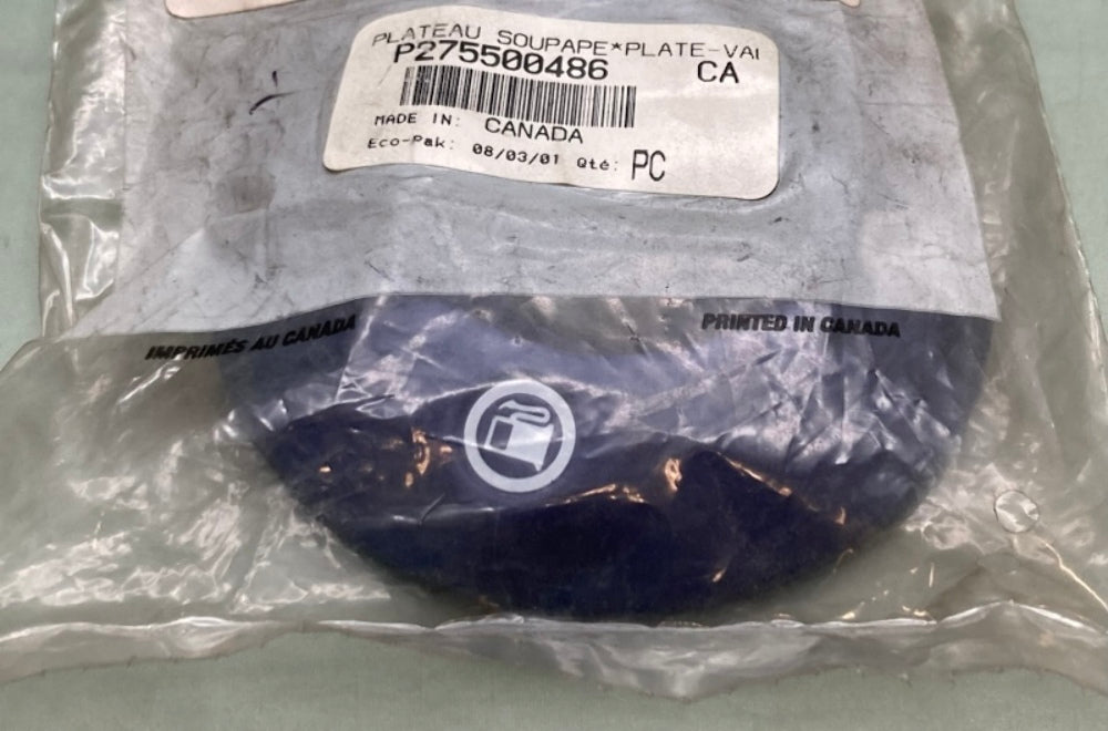 Bombardier 275500486 Plate-Val. Fuel, New Genuine