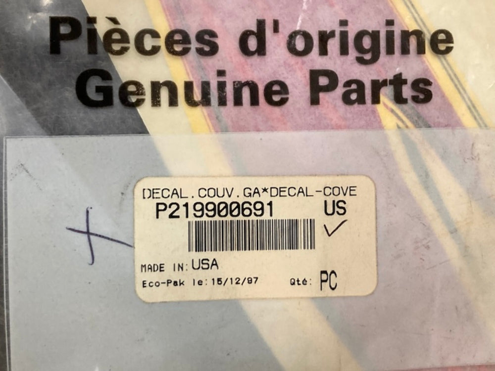 Bombardier 219900691 Decal - Cove, New Genuine