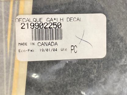 Replaces Sea-Doo 219902250 Lh. Decal, New