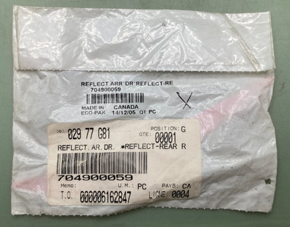 Replaces Can-Am 704900059 R.H. Rear Reflector, New