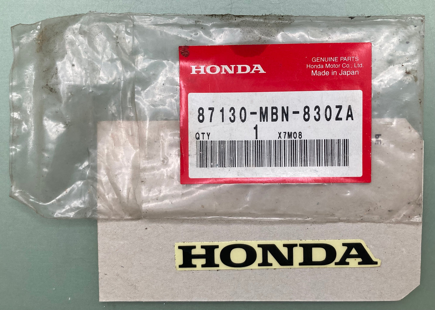 New Genuine Honda 87130-MBN-830ZA Mark Type 1