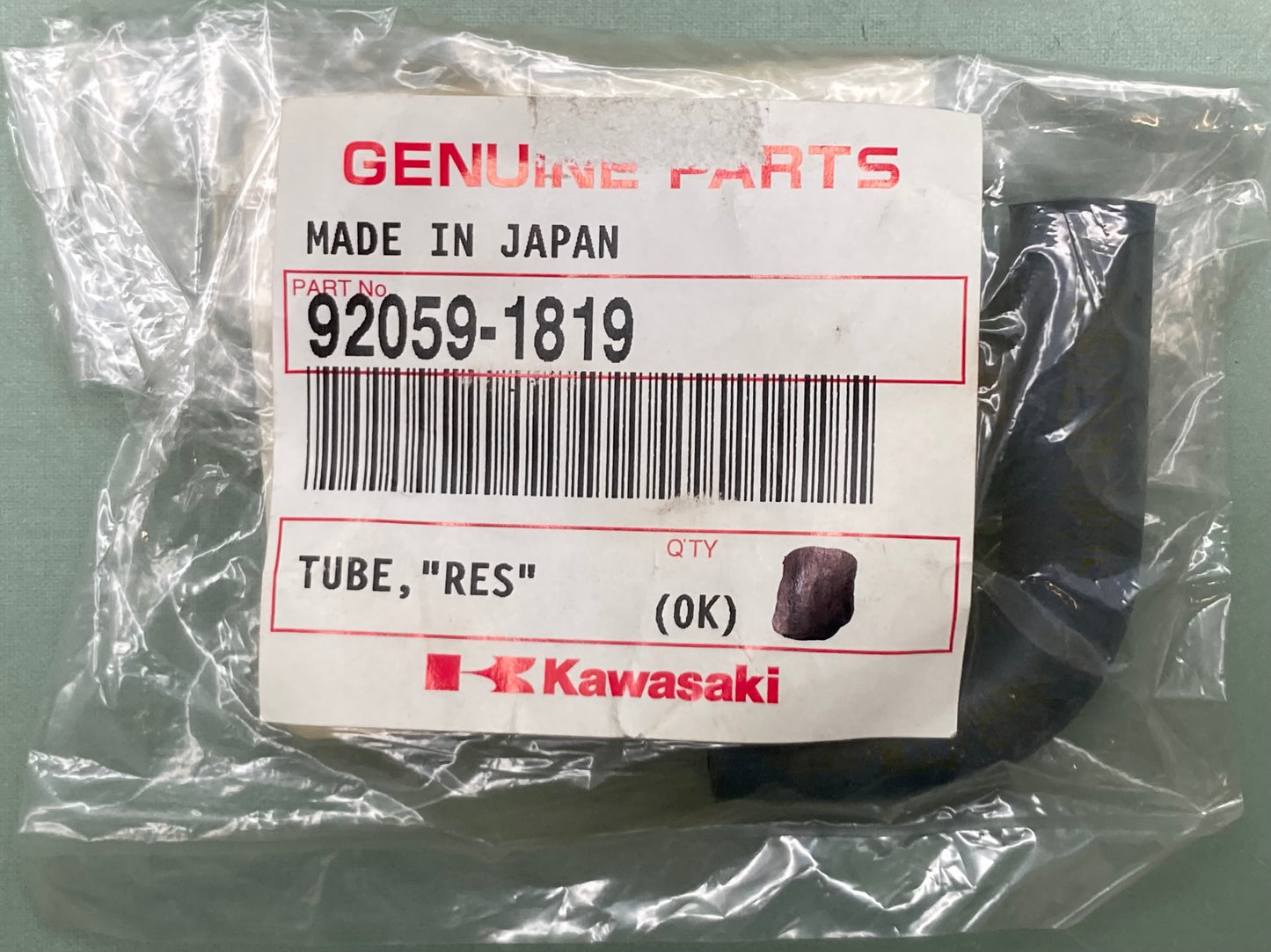 New Genuine Kawasaki 92059-1819 Tube, "Res"