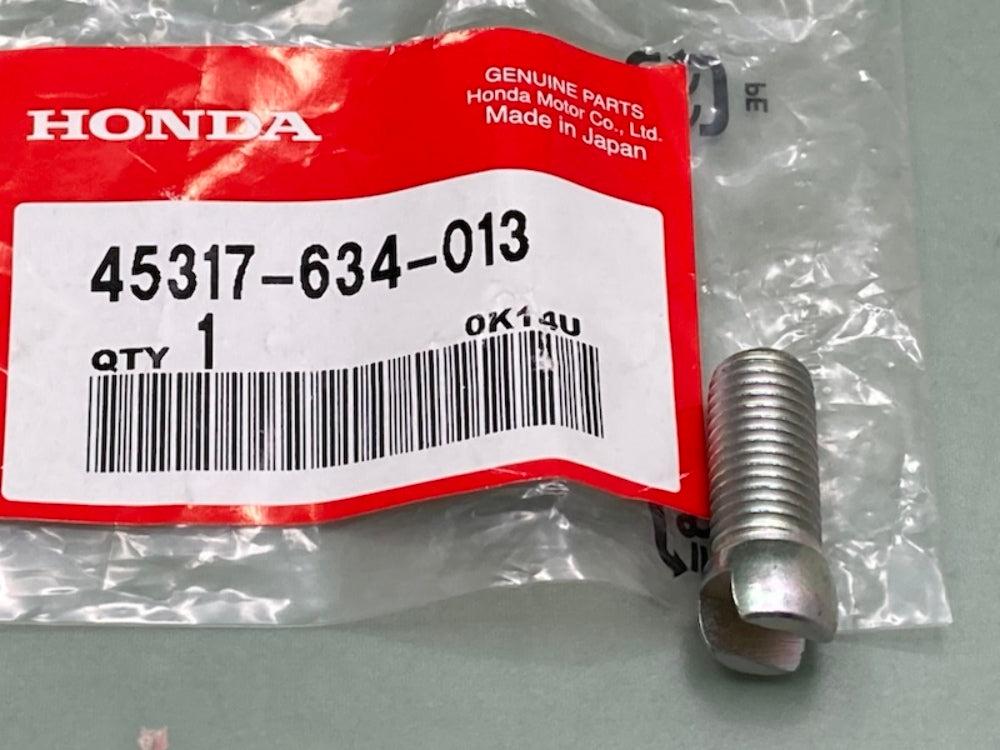 Honda 45317-634-013 Screw, R., Adjusting  New Genuine