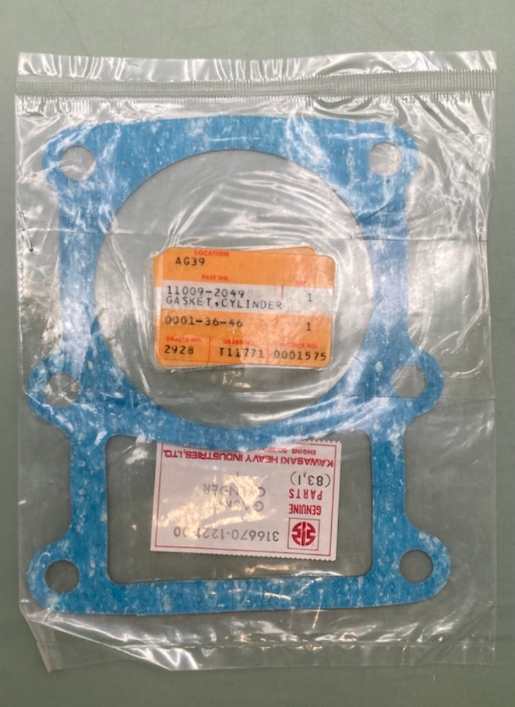 Kawasaki 11009-2049 Cylinder Gasket 11060-2005 New Genuine
