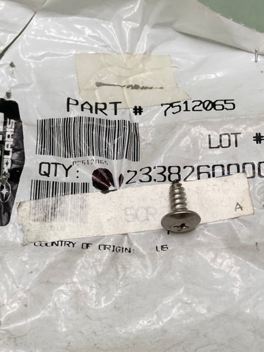 Qty 4 Polaris 7512065 Screw New Genuine