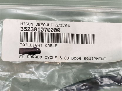 NEW REPLACES HISUN 32530-107-0000 TAIL LIGHT CABLE