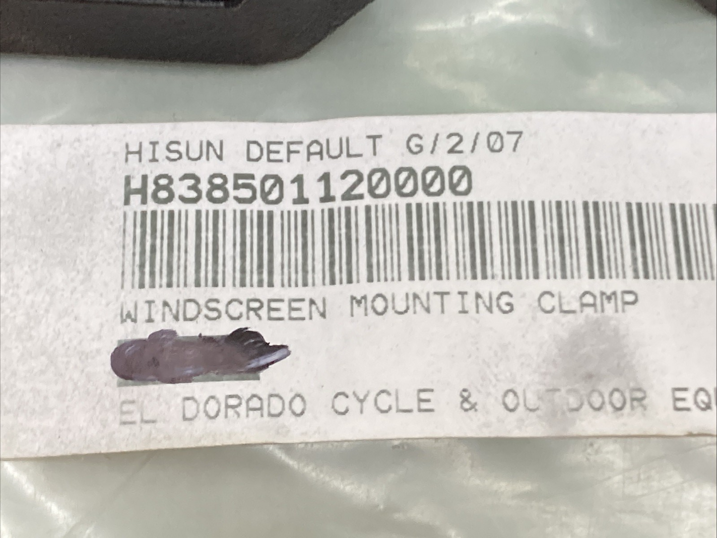 NEW REPLACES HISUN 83850-112-0000 WINDSCREEN MOUNTING CLAMP SET