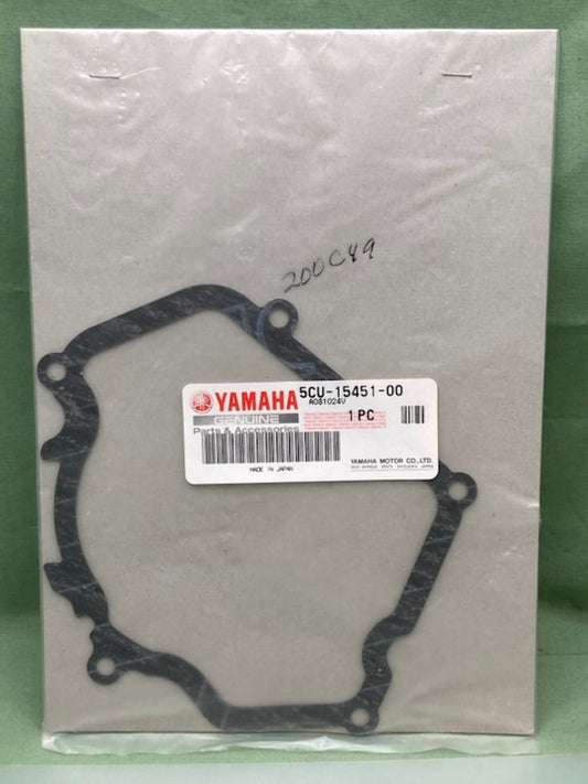 Yamaha 5CU-15451-00 Crankcase Cover Gasket 1, 5CU-15451-00-00 New Genuine