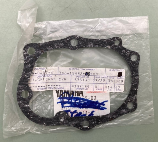 Yamaha 306-15452-00 Gasket Gr Crnk Cvr 306-15452-10-00 New Genuine