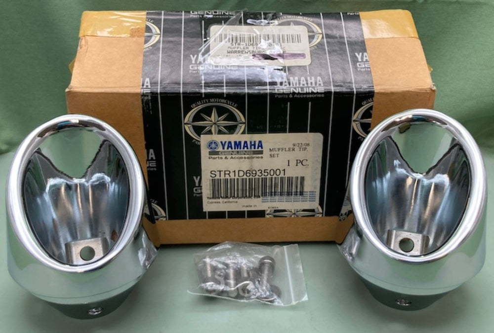 Yamaha STR-1D693-50-01 Muffler Tip Set New Genuine