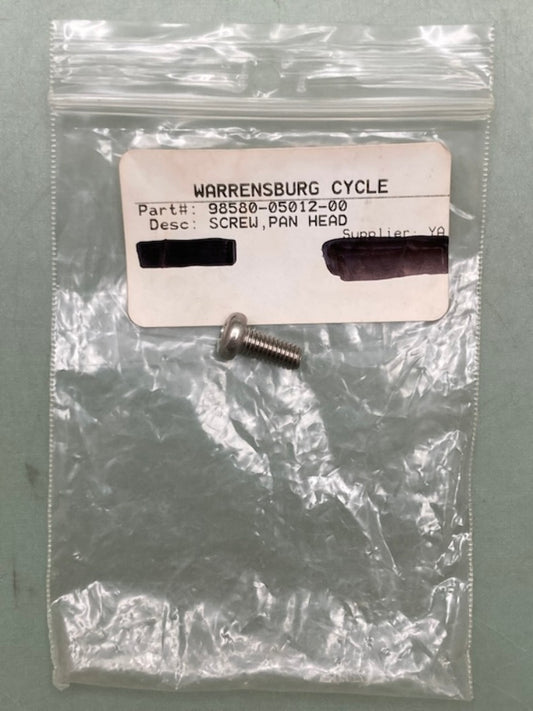 Yamaha 98580-05012-00 Pan Head Screw New Genuine