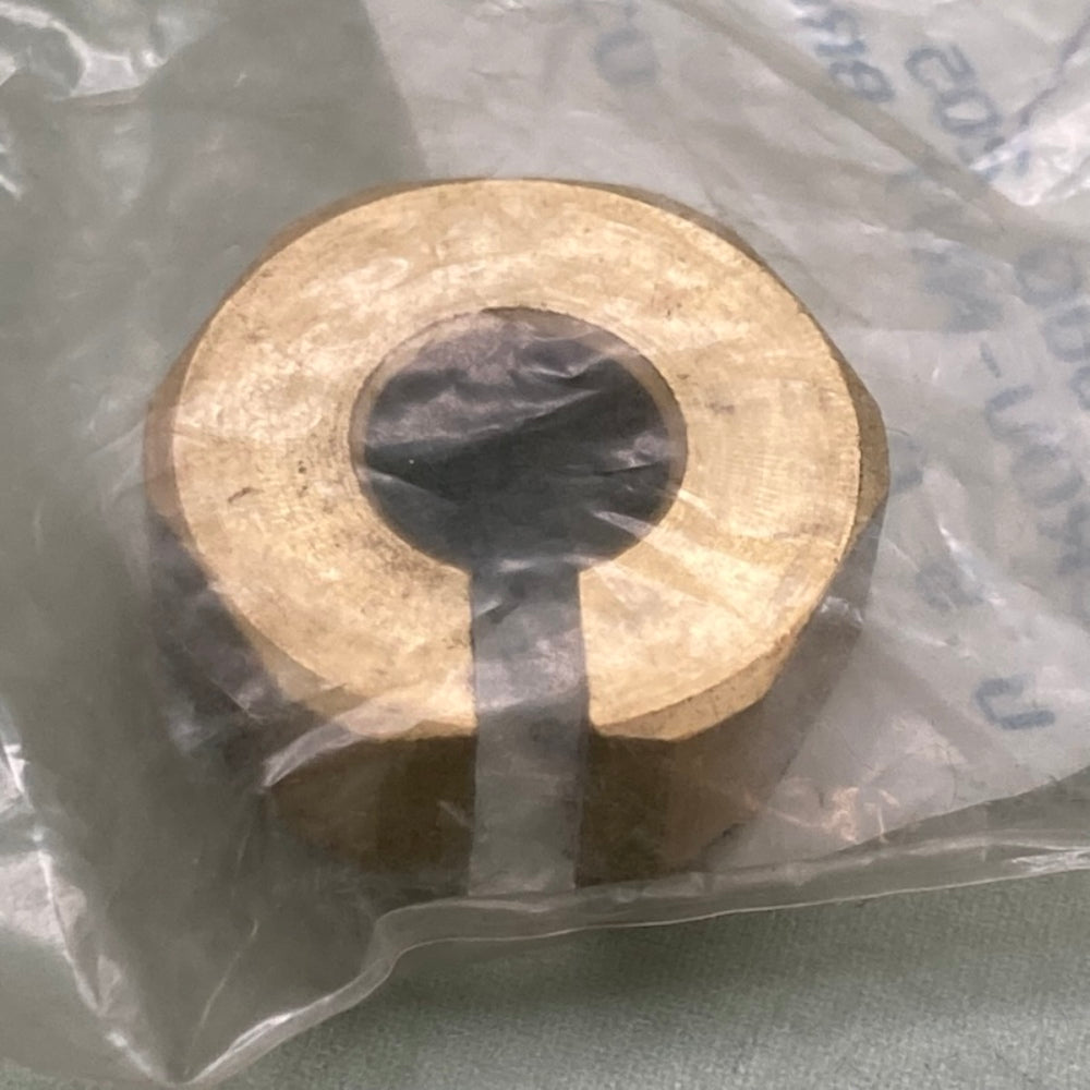 QTY 2 Bombardier 295500205 Wiring 2" Gauge Brass Nut, New Genuine