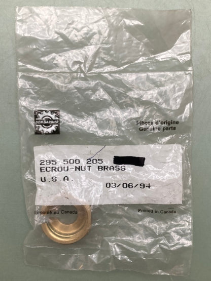 QTY 2 Bombardier 295500205 Wiring 2" Gauge Brass Nut, New Genuine