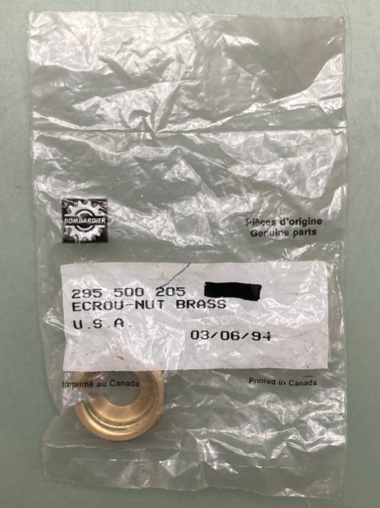 QTY 2 Bombardier 295500205 Wiring 2" Gauge Brass Nut, New Genuine