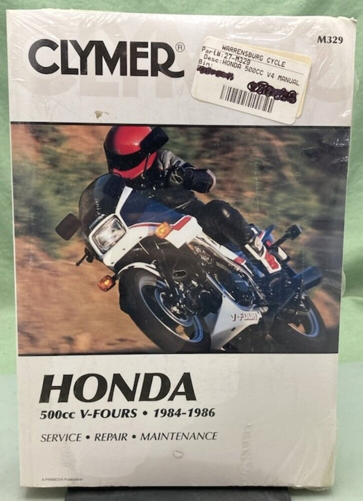 Clymer M329 Honda 500cc V-Fours Service Manual '84-'86 New Genuine