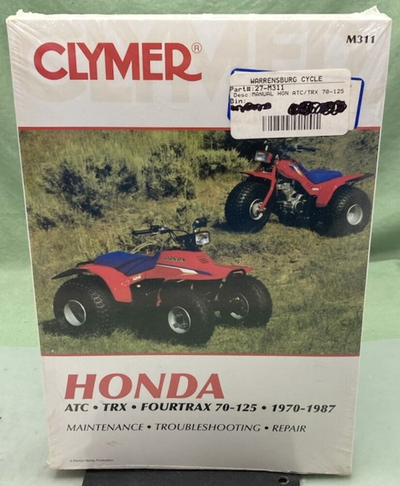 Clymer M311 ATC TRX Fourtrax 70-125 Service Manual '70-'87 New Genuine