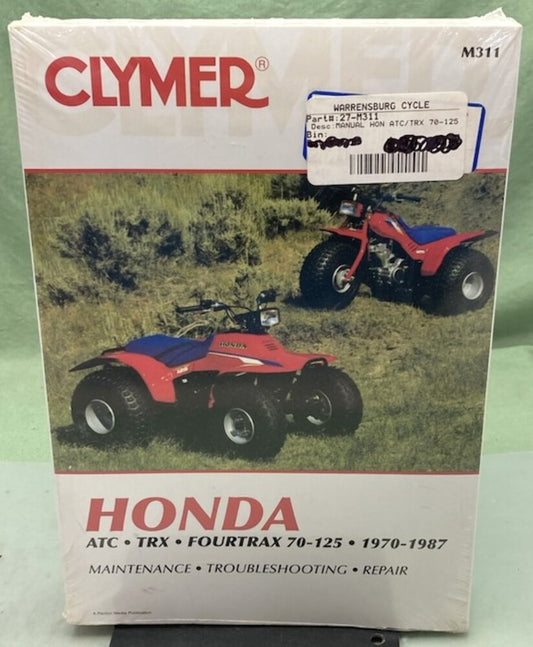 Clymer M311 ATC TRX Fourtrax 70-125 Service Manual '70-'87 New Genuine