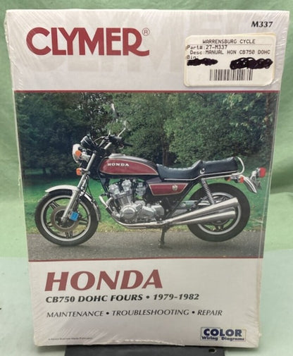 Clymer M337 CB750 DOHC Fours Service Manual '79-'82 New Genuine