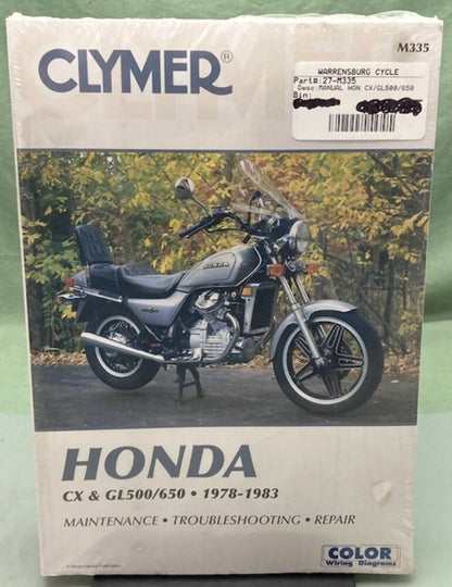 Clymer M335 CX and GL500/650 Service Manual '78-'83 New Genuine