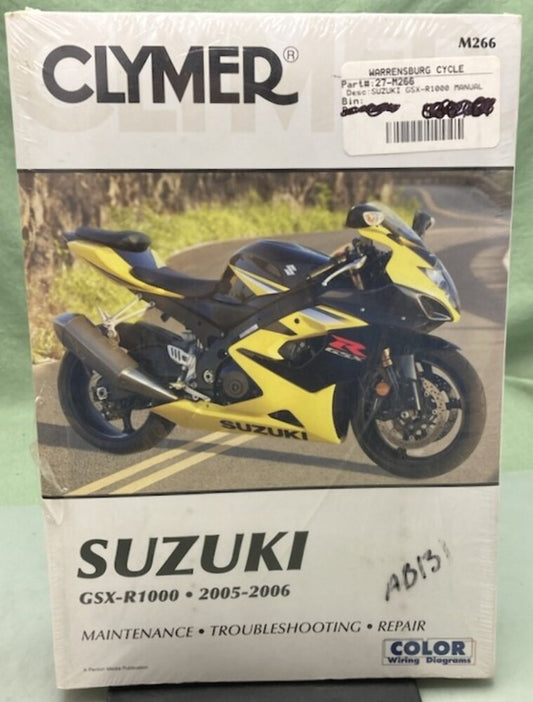 Clymer M266 Suzuki GSX-R1000 Service Manual '05-'06 New Genuine
