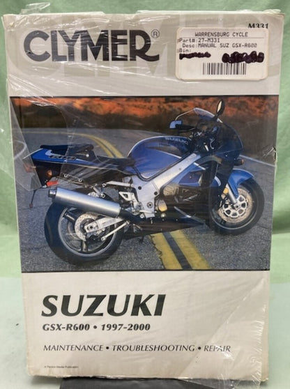 Clymer M331 Suzuki GSX-R600 Service Manual '97-'00 New Genuine