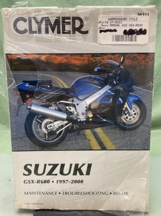 Clymer M331 Suzuki GSX-R600 Service Manual '97-'00 New Genuine