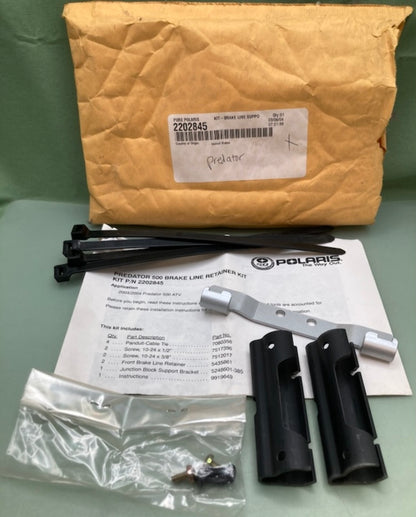 Polaris 2202845 Brake Line Support Kit, New Genuine