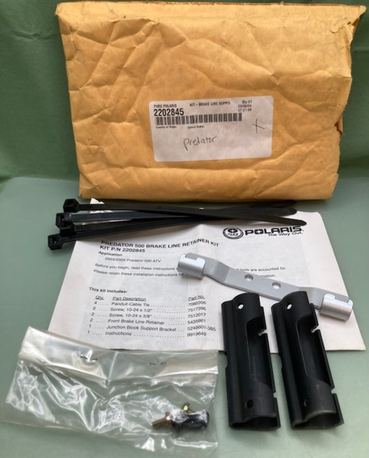 Polaris 2202845 Brake Line Support Kit, New Genuine