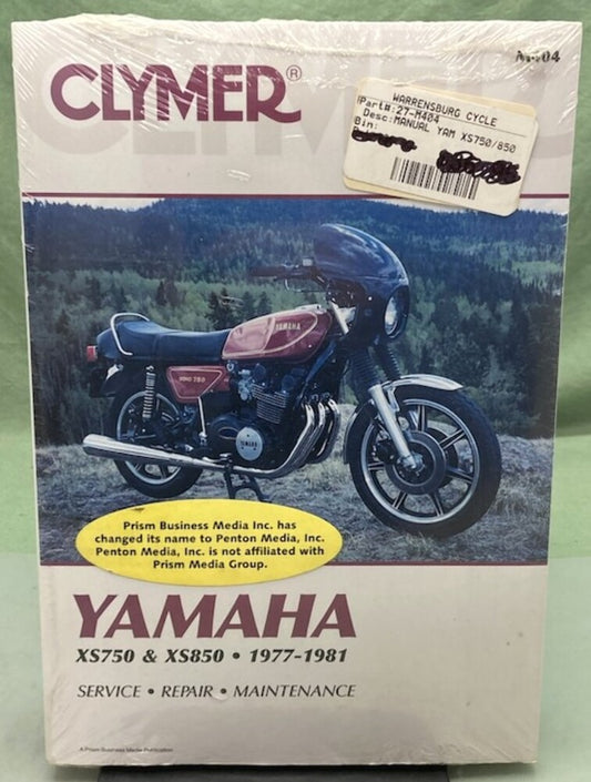 Clymer M404 Yamaha XS750 XS850 Service Manual '77-'81 New Genuine