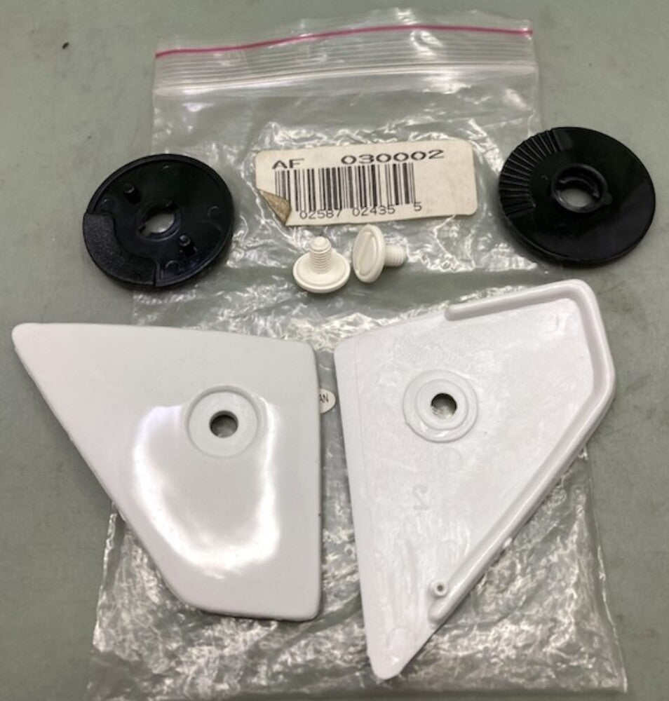 Replaces Fulmer AF030002 White Helmet Shield Visor Pivot Kit New