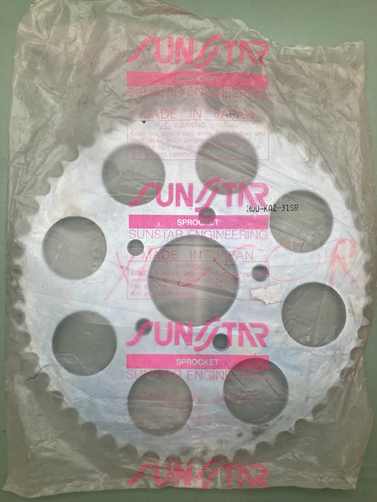 New Genuine Sunstar H00-KA2-31SR Rear Sprocket, 50T 41200-KA2-000