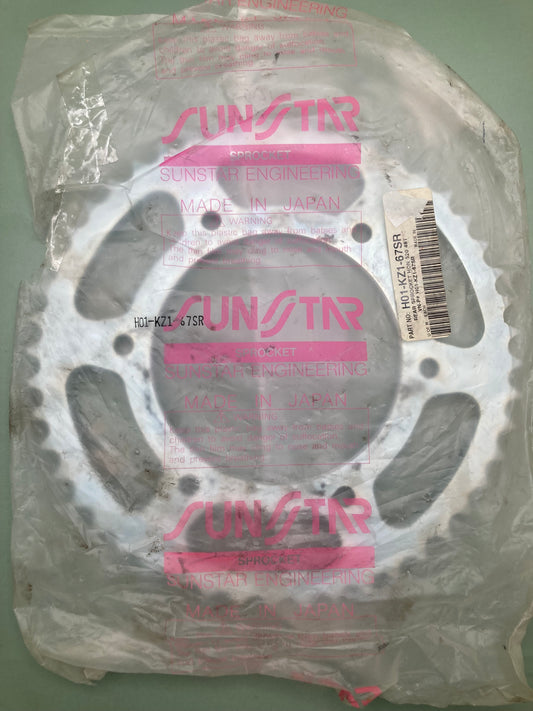 New Genuine Sunstar H01-KZ1-67SR Rear Sprocket, 48T