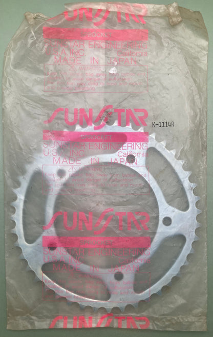 New Genuine Sunstar K-1114R Sprocket, 44T